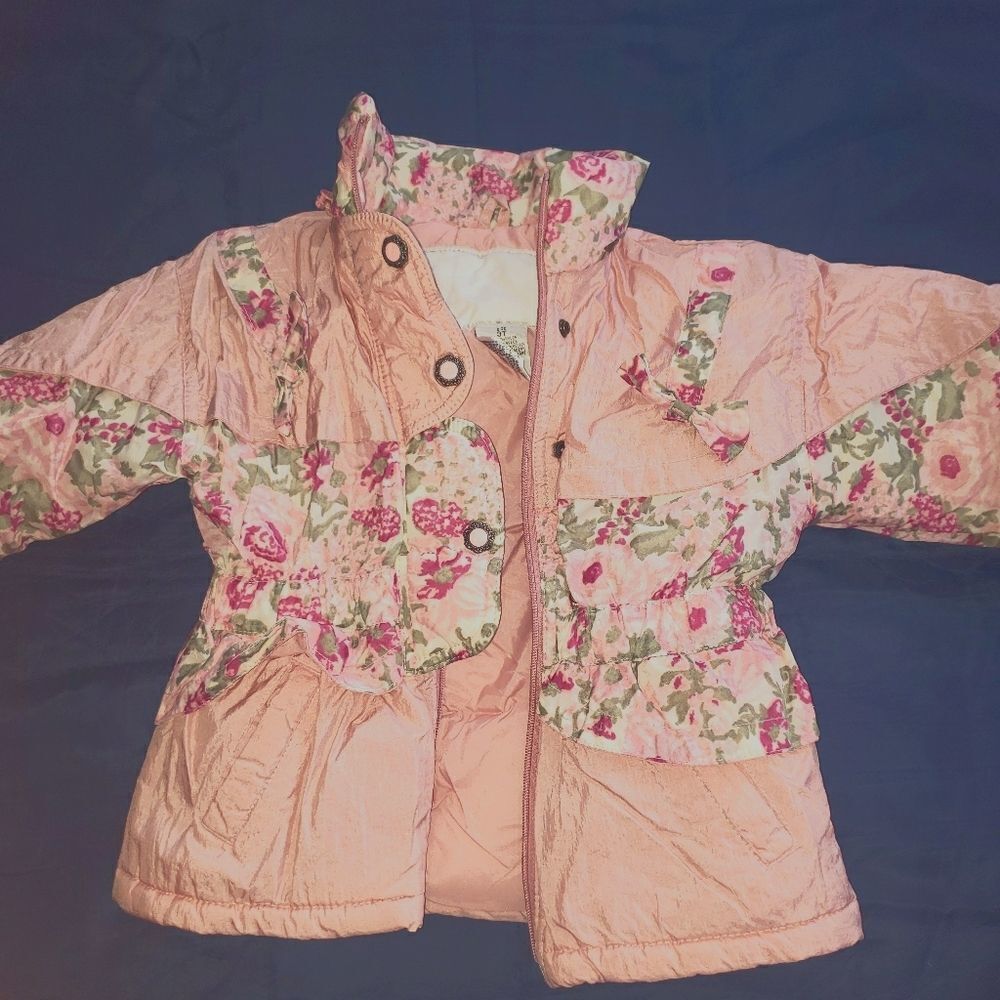 Girl's flower puffy jacket 3T